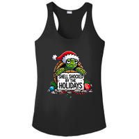 Shell Shocked By The Holidays Grumpy Turtle Christmas Funny Ladies PosiCharge Competitor Racerback Tank