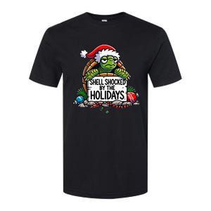 Shell Shocked By The Holidays Grumpy Turtle Christmas Funny Softstyle CVC T-Shirt