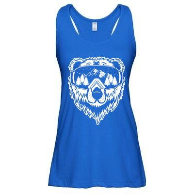 Snow Ski Bear Gift Cool Snowboard Bear With Sunglass Gift Ladies Essential Flowy Tank