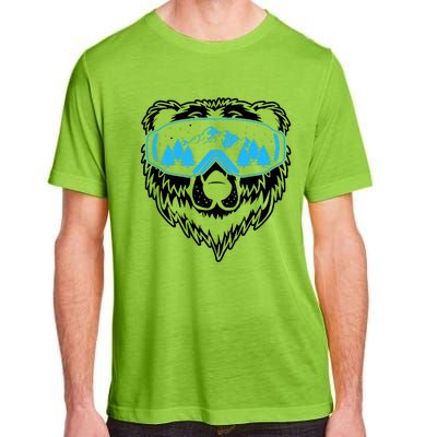 Snow Ski Bear Snowboard Adult ChromaSoft Performance T-Shirt