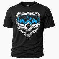 Snow Ski Bear Snowboard Cooling Performance Crew T-Shirt