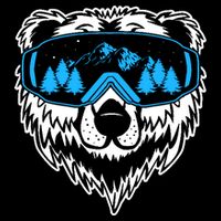 Snow Ski Bear Snowboard Cooling Performance Crew T-Shirt