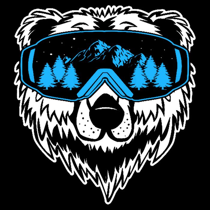 Snow Ski Bear Snowboard Cooling Performance Crew T-Shirt