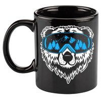 Snow Ski Bear Snowboard 11oz C Handle Ceramic Mug