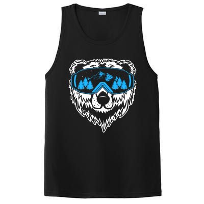 Snow Ski Bear Snowboard PosiCharge Competitor Tank