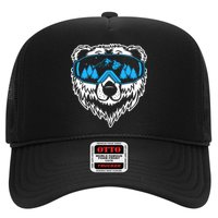 Snow Ski Bear Snowboard Trucker Hat
