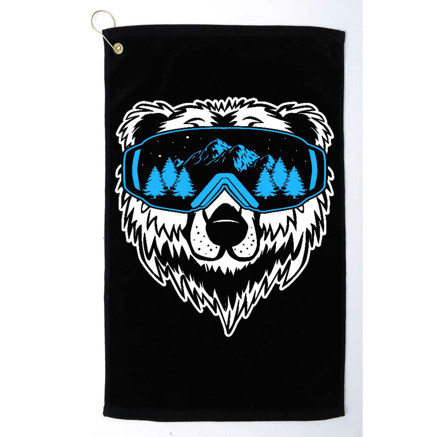 Snow Ski Bear Snowboard Golf Towel