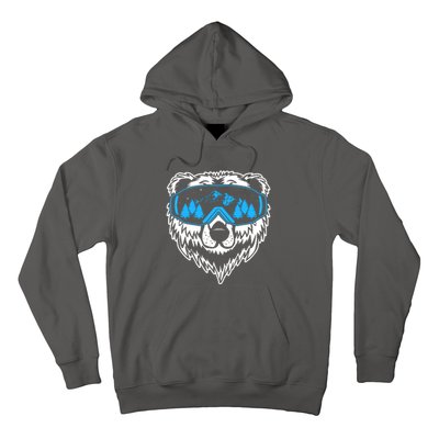 Snow Ski Bear Snowboard Hoodie