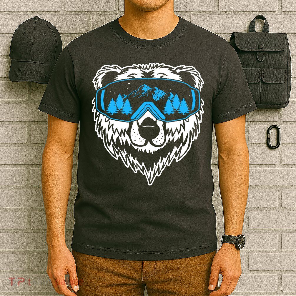 Snow Ski Bear Snowboard T-Shirt