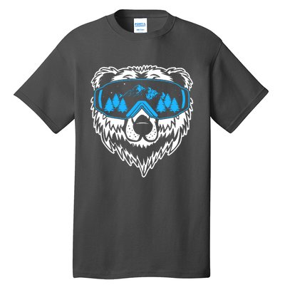 Snow Ski Bear Snowboard Tall T-Shirt