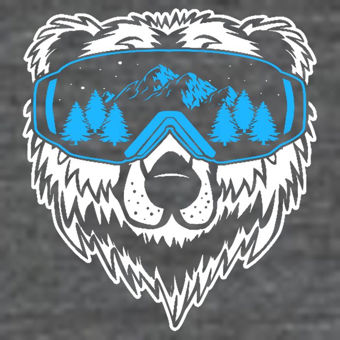 Snow Ski Bear Snowboard Backpack