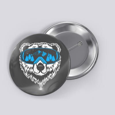 Snow Ski Bear Snowboard Button