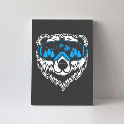 Snow Ski Bear Snowboard Canvas