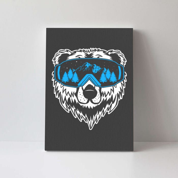 Snow Ski Bear Snowboard Canvas