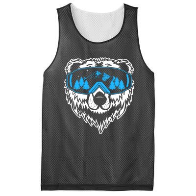 Snow Ski Bear Snowboard Mesh Reversible Basketball Jersey Tank