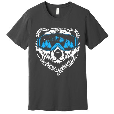 Snow Ski Bear Snowboard Premium T-Shirt