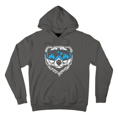 Snow Ski Bear Snowboard Tall Hoodie