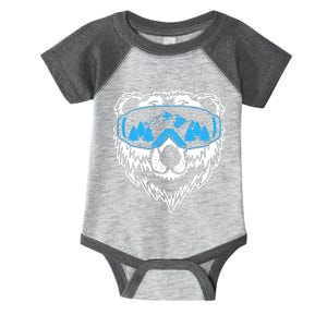 Snow Ski Bear Snowboard Infant Baby Jersey Bodysuit