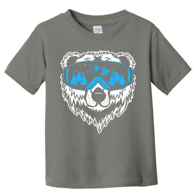 Snow Ski Bear Snowboard Toddler T-Shirt