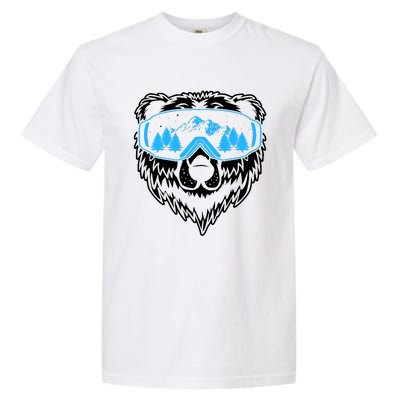 Snow Ski Bear Snowboard Garment-Dyed Heavyweight T-Shirt