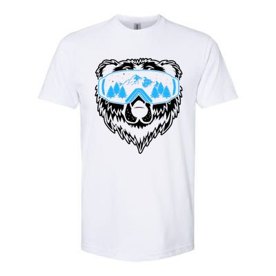 Snow Ski Bear Snowboard Softstyle CVC T-Shirt