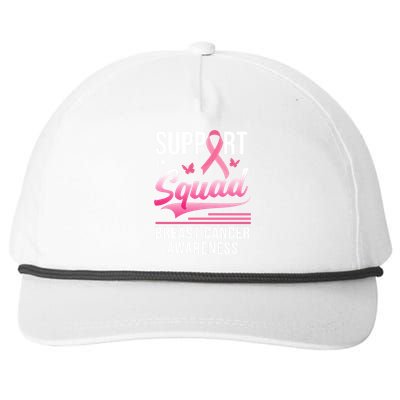 Support Squad Breast Cancer Awareness Snapback Five-Panel Rope Hat