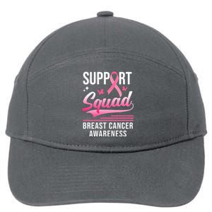 Support Squad Breast Cancer Awareness 7-Panel Snapback Hat