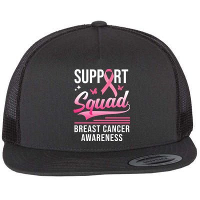 Support Squad Breast Cancer Awareness Flat Bill Trucker Hat