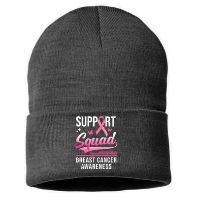 Support Squad Breast Cancer Awareness Sustainable Knit Beanie