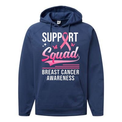 Support Squad Breast Cancer Awareness Performance Fleece Hoodie