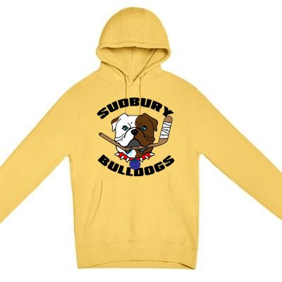 Shoresy Sudbury Blueberry Bulldogs Sudbury Bulldogs Letterkenny Premium Pullover Hoodie