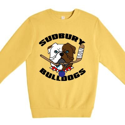 Shoresy Sudbury Blueberry Bulldogs Sudbury Bulldogs Letterkenny Premium Crewneck Sweatshirt