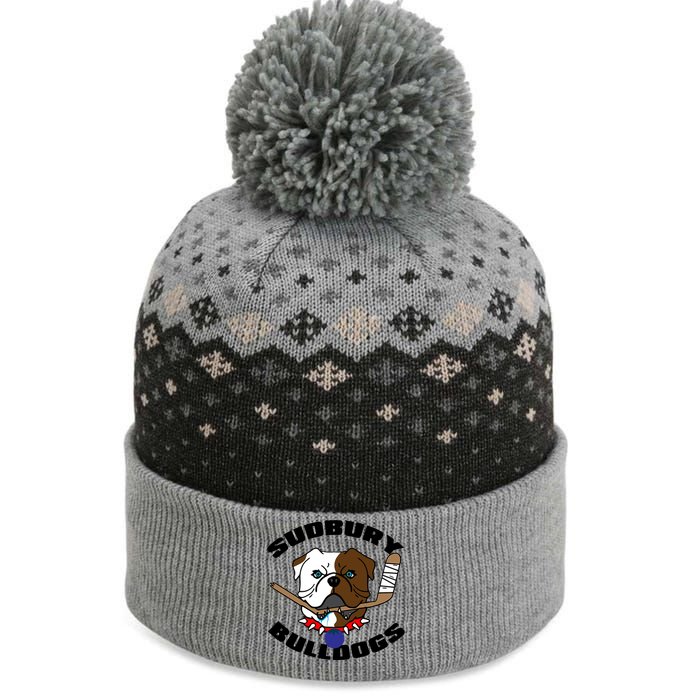 Shoresy Sudbury Blueberry Bulldogs Sudbury Bulldogs Letterkenny The Baniff Cuffed Pom Beanie