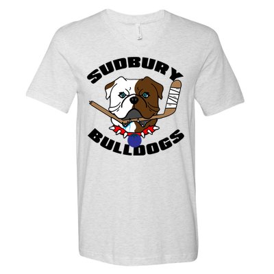 Shoresy Sudbury Blueberry Bulldogs Sudbury Bulldogs Letterkenny V-Neck T-Shirt