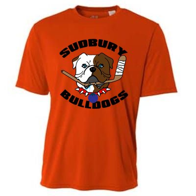 Shoresy Sudbury Blueberry Bulldogs Sudbury Bulldogs Letterkenny Cooling Performance Crew T-Shirt