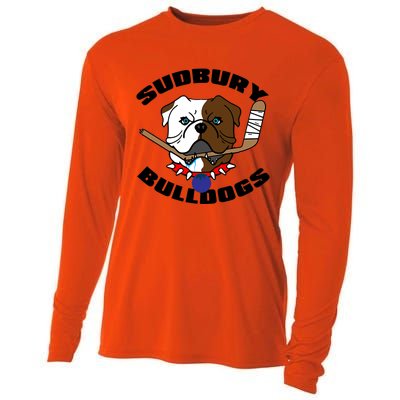 Shoresy Sudbury Blueberry Bulldogs Sudbury Bulldogs Letterkenny Cooling Performance Long Sleeve Crew