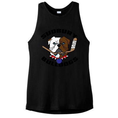 Shoresy Sudbury Blueberry Bulldogs Sudbury Bulldogs Letterkenny Ladies PosiCharge Tri-Blend Wicking Tank