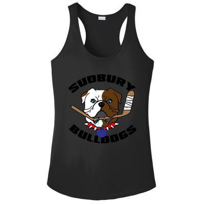 Shoresy Sudbury Blueberry Bulldogs Sudbury Bulldogs Letterkenny Ladies PosiCharge Competitor Racerback Tank