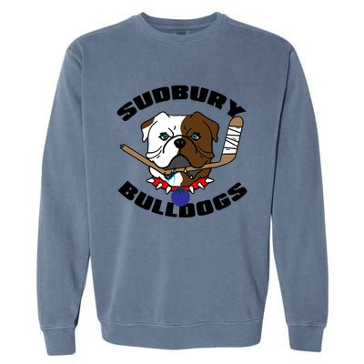 Shoresy Sudbury Blueberry Bulldogs Sudbury Bulldogs Letterkenny Garment-Dyed Sweatshirt