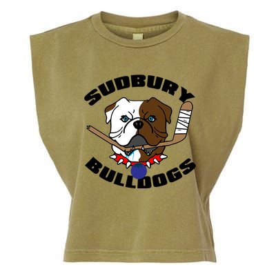 Shoresy Sudbury Blueberry Bulldogs Sudbury Bulldogs Letterkenny Garment-Dyed Women's Muscle Tee