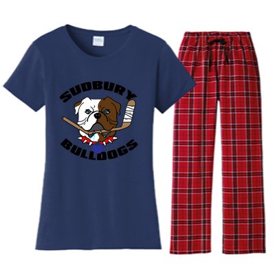 Shoresy Sudbury Blueberry Bulldogs Sudbury Bulldogs Letterkenny Women's Flannel Pajama Set