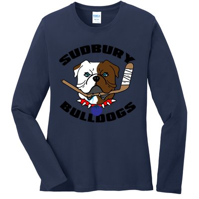 Shoresy Sudbury Blueberry Bulldogs Sudbury Bulldogs Letterkenny Ladies Long Sleeve Shirt