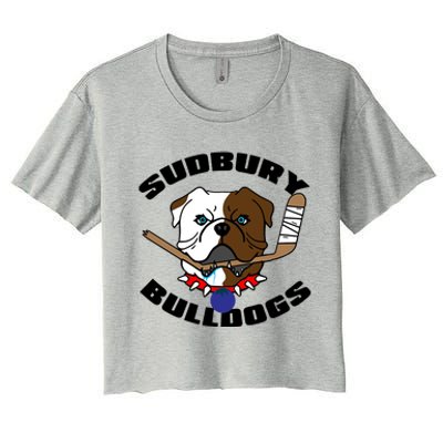 Shoresy Sudbury Blueberry Bulldogs Sudbury Bulldogs Letterkenny Women's Crop Top Tee