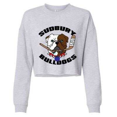 Shoresy Sudbury Blueberry Bulldogs Sudbury Bulldogs Letterkenny Cropped Pullover Crew