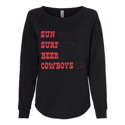 Sun Surf Beer Cowboys Womens California Wash Sweatshirt