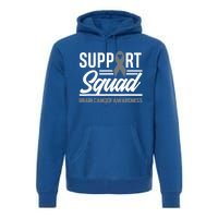 Support Squad Brain Cancer Awareness Gift Premium Hoodie