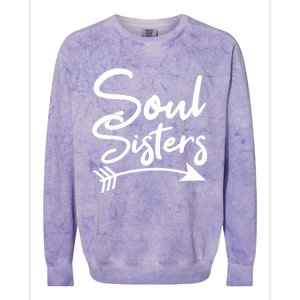 Soul Sisters Best Friends Matching Mothers Day Mom Bff Gift Colorblast Crewneck Sweatshirt