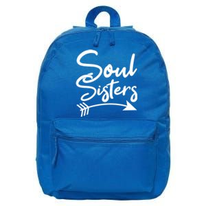 Soul Sisters Best Friends Matching Mothers Day Mom Bff Gift 16 in Basic Backpack