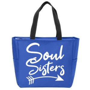 Soul Sisters Best Friends Matching Mothers Day Mom Bff Gift Zip Tote Bag