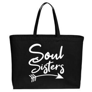 Soul Sisters Best Friends Matching Mothers Day Mom Bff Gift Cotton Canvas Jumbo Tote